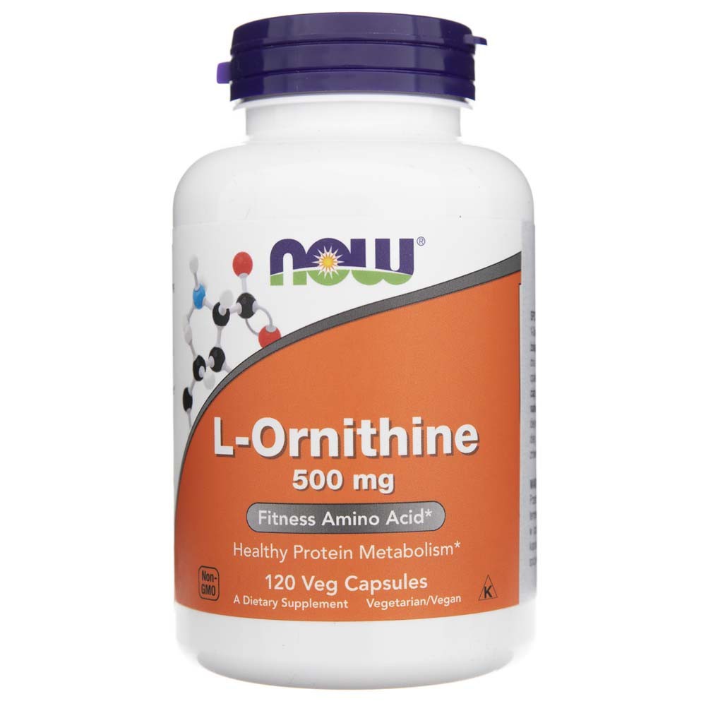 Now Foods L-Ornithine 500 mg - 120 kapsulas