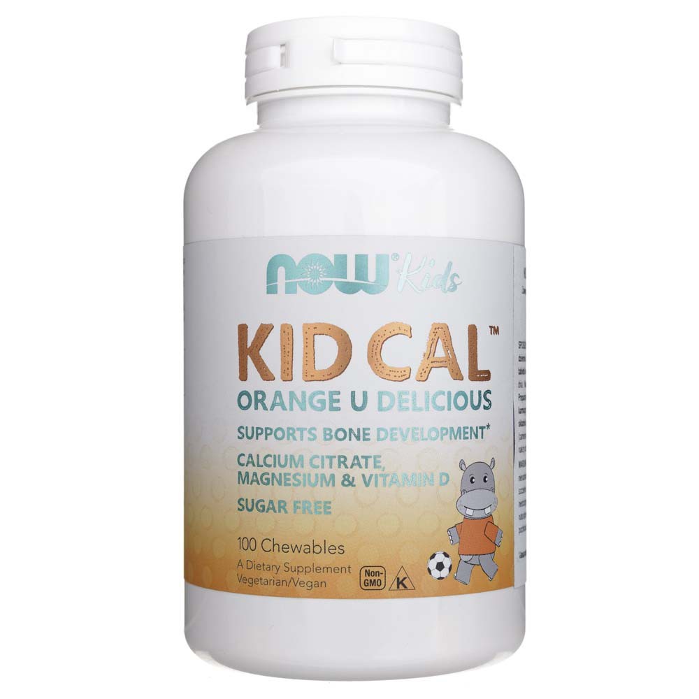 Now Foods Kid Cal košļājamās tabletes - 100 tabletes