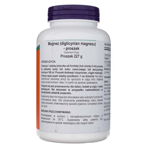 Now Foods magnija bisglicināta pulveris – 227 g