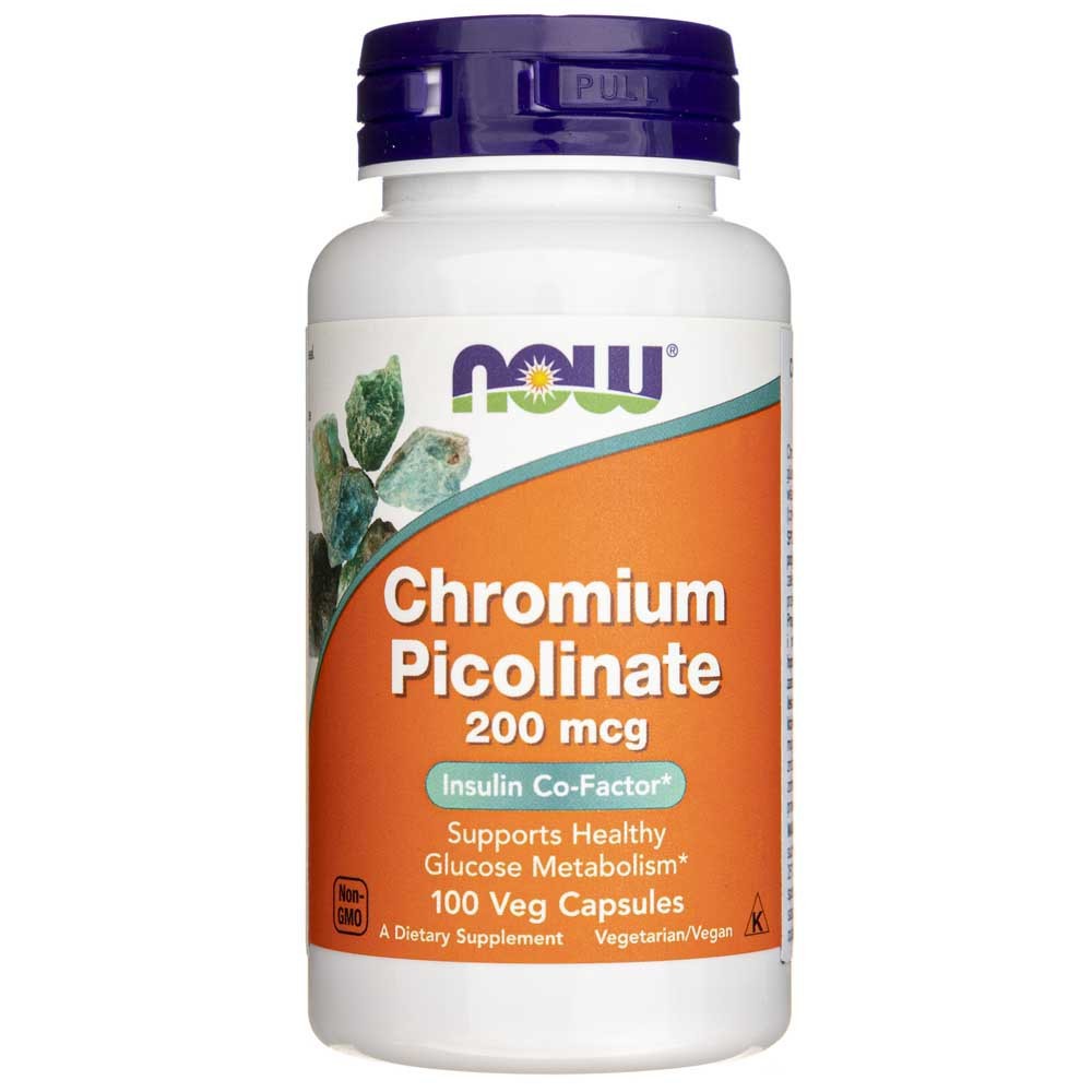 Now Foods chromo pikolinatas 200 mcg - 100 kapsulių - Magnis.lt