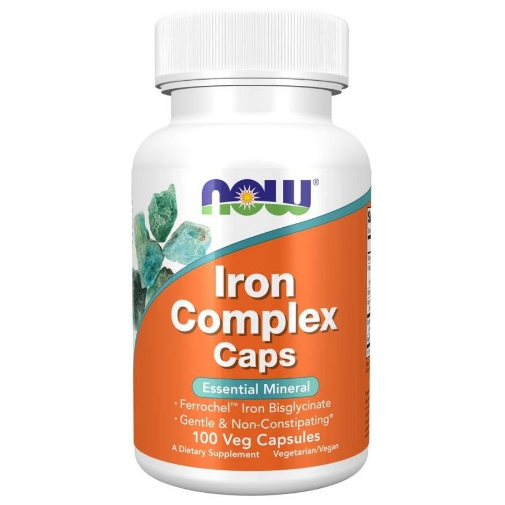 Now Foods Dzelzs komplekss 27 mg - 100 tabletes