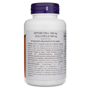 Now Foods Neptūno krils, divkāršs stiprums 1000 mg - 60 mīkstās kapsulas