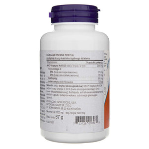Now Foods Neptūno krils, divkāršs stiprums 1000 mg - 60 mīkstās kapsulas