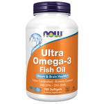 Now Foods Ultra Omega-3, 500 EPA / 250 DHA - 180 minkštųjų gelių - Magnis.lt