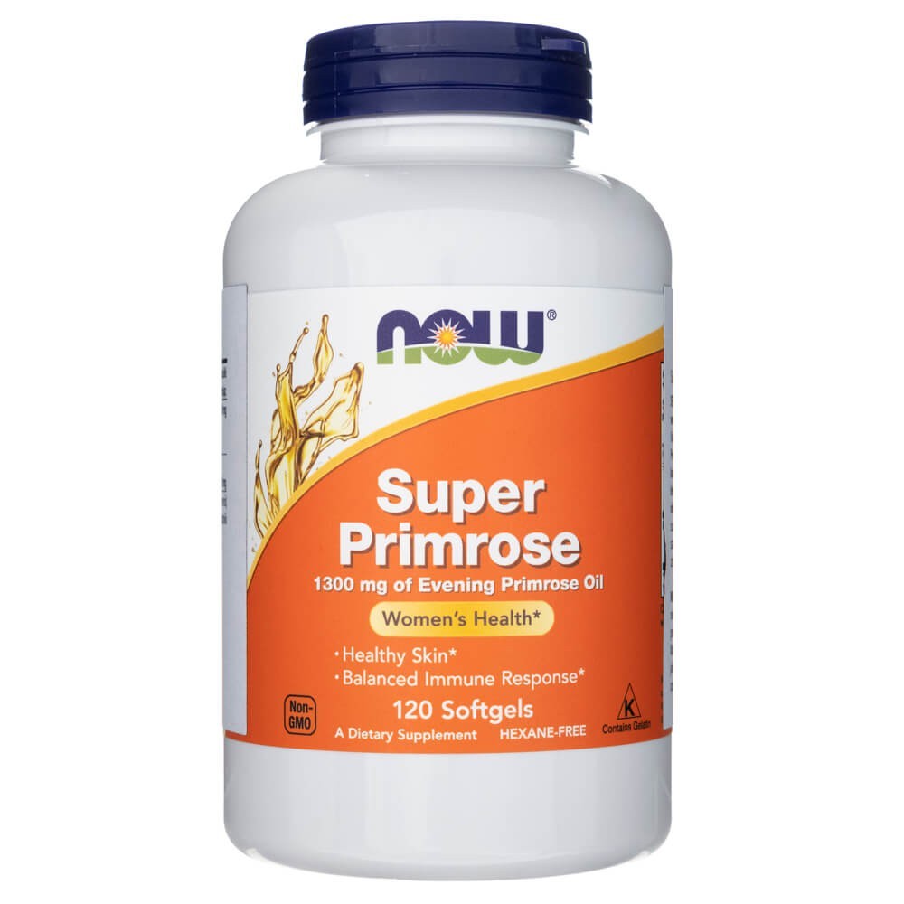 Now Foods Super Primrose 1300 mg - 120 mīkstās želejas kapsulas