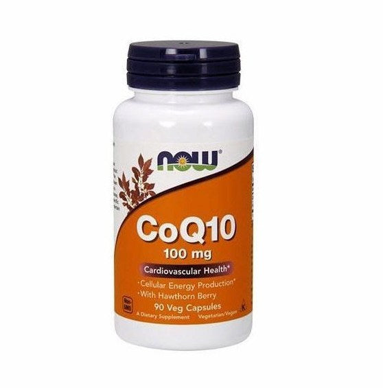 Now Foods Koferments Q10 100 mg ar vilkābeli - 90 kapsulas