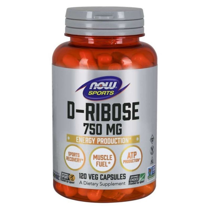 Now Foods D-ribozė 750 mg - 120 kapsulių - Magnis.lt