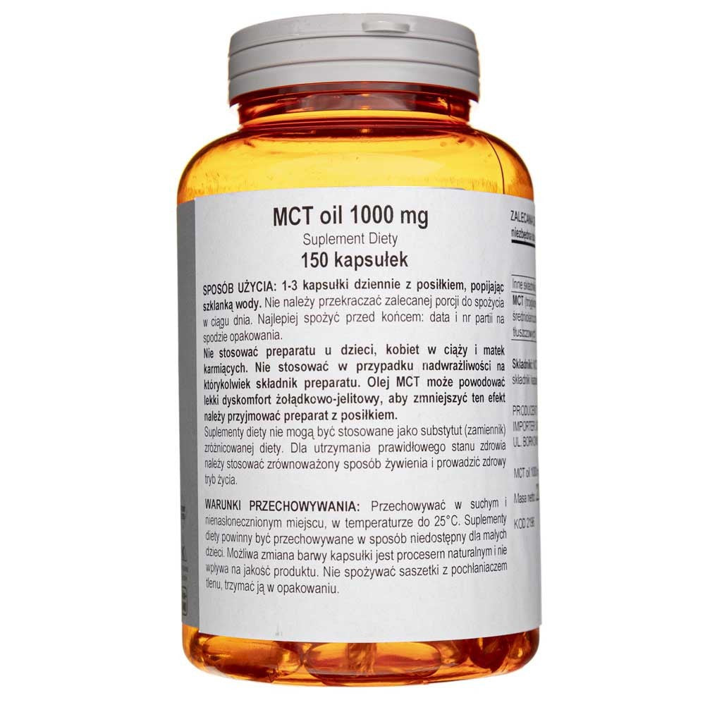 Now Foods MCT eļļa 1000 mg - 150 mīkstās želejas kapsulas