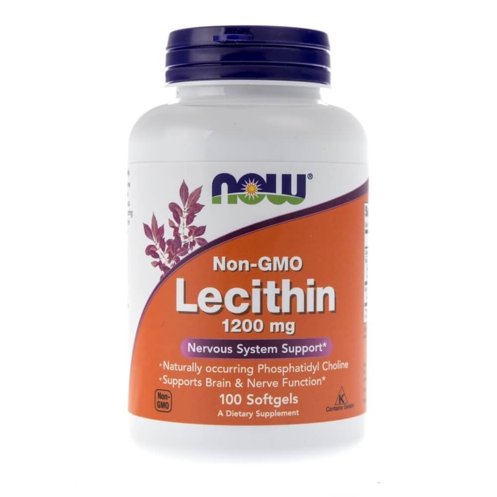 Now Foods Lecitinas be GMO 1200 mg - 100 minkštųjų gelių - Magnis.lt