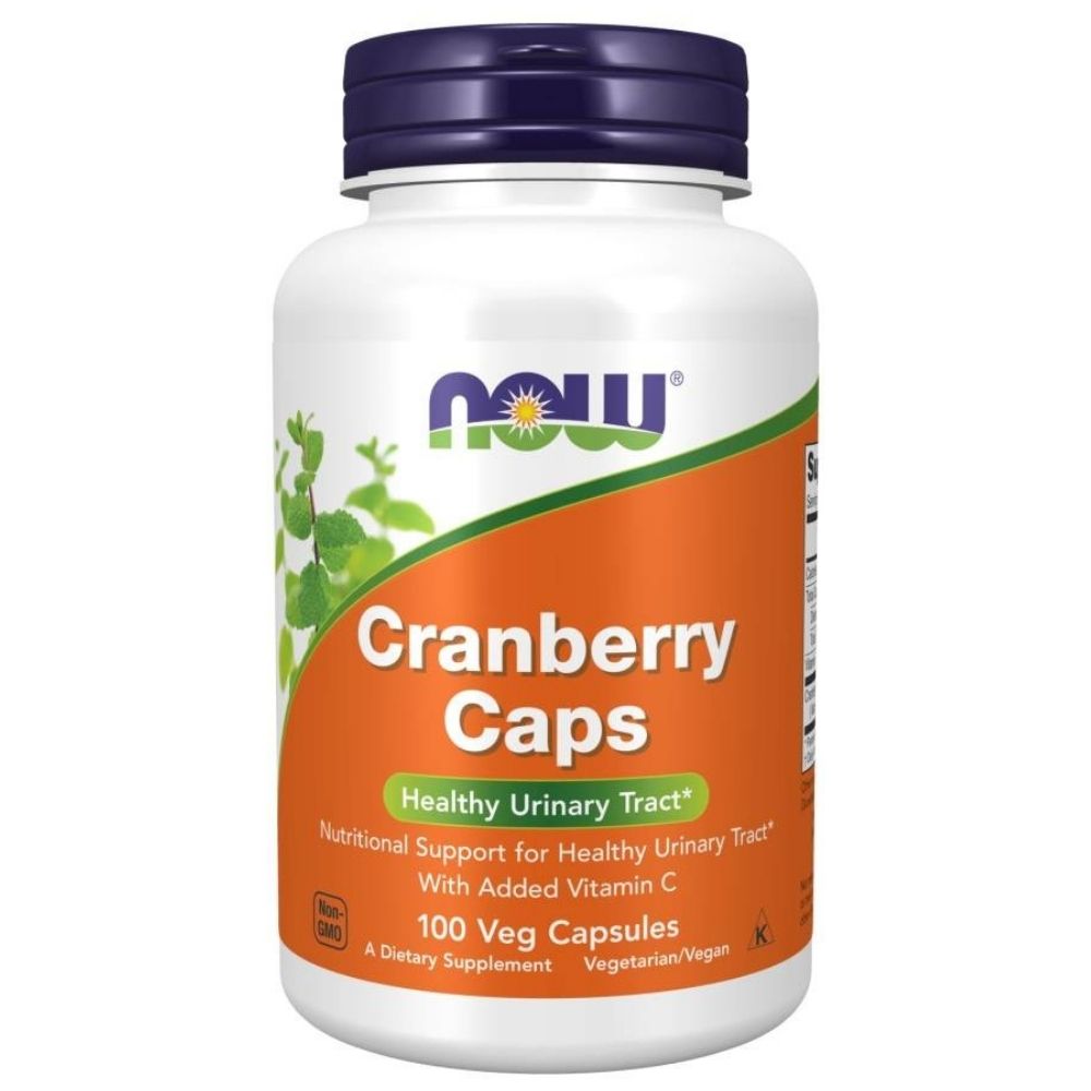 Now Foods dzērvenes 700 mg ar C vitamīnu - 100 kapsulas