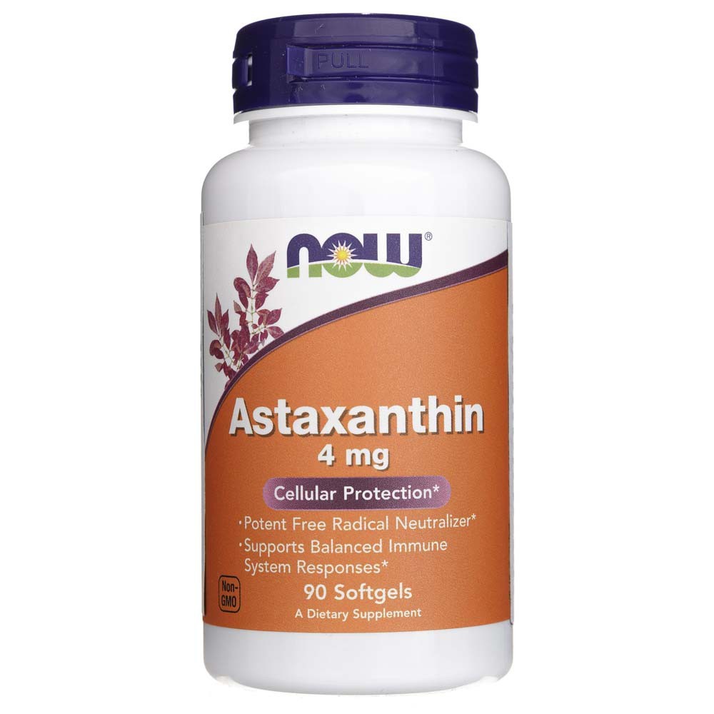 Now Foods astaksantīns 4 mg – 90 mīkstās kapsulas