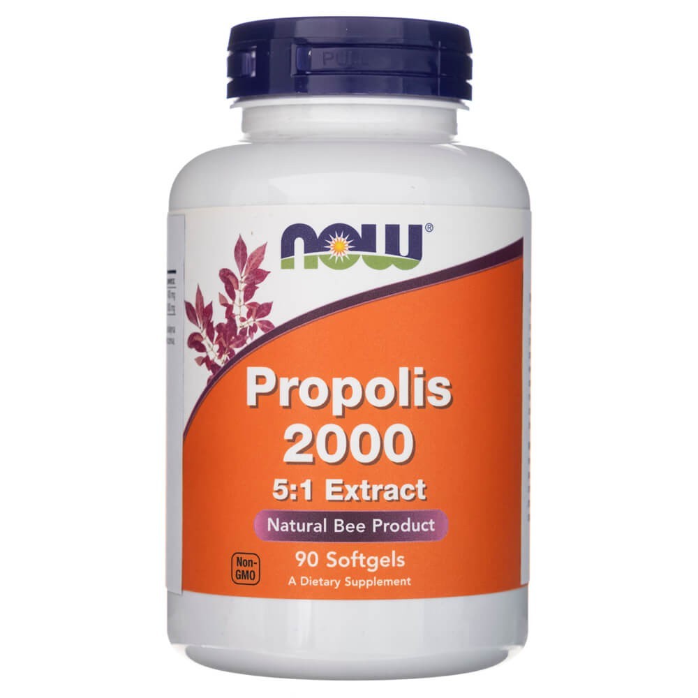 Now Foods Propolis 2000 5:1 ekstrakts - 90 mīksto kapsulu