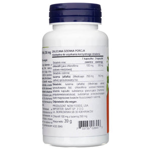 Now Foods Hlorofils 100 mg - 90 kapsulas