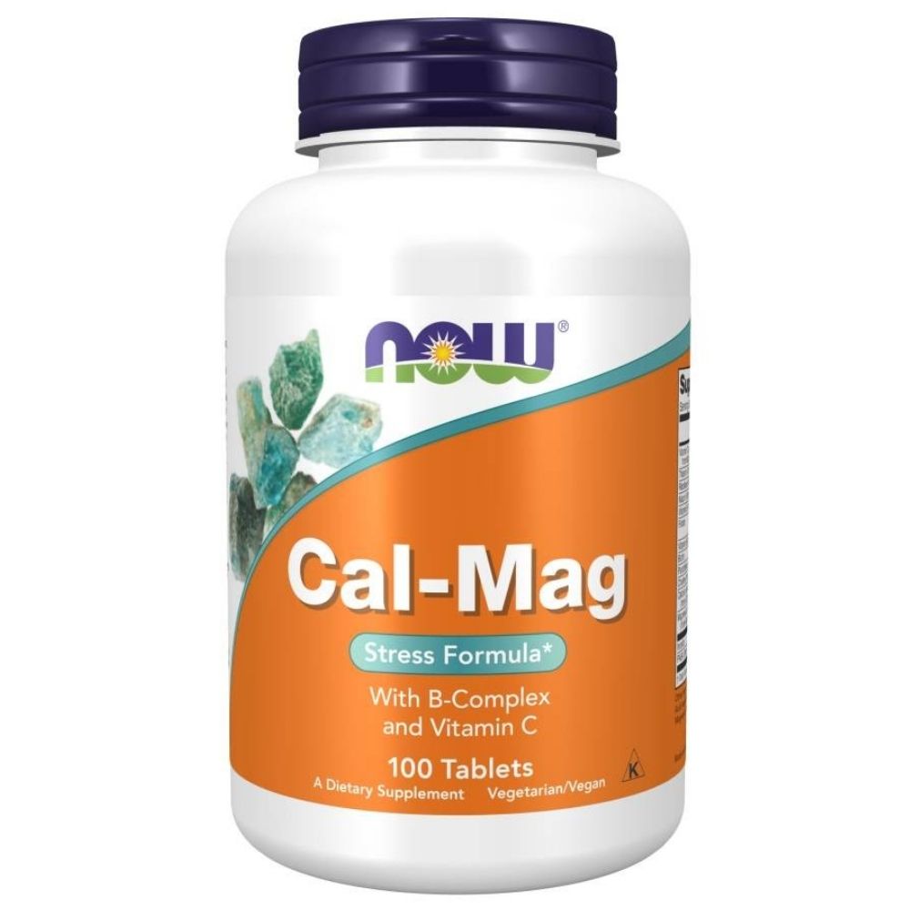 Now Foods Cal-Mag Stress Formula (kalcijs, magnijs, vit. B) - 100 tabletes