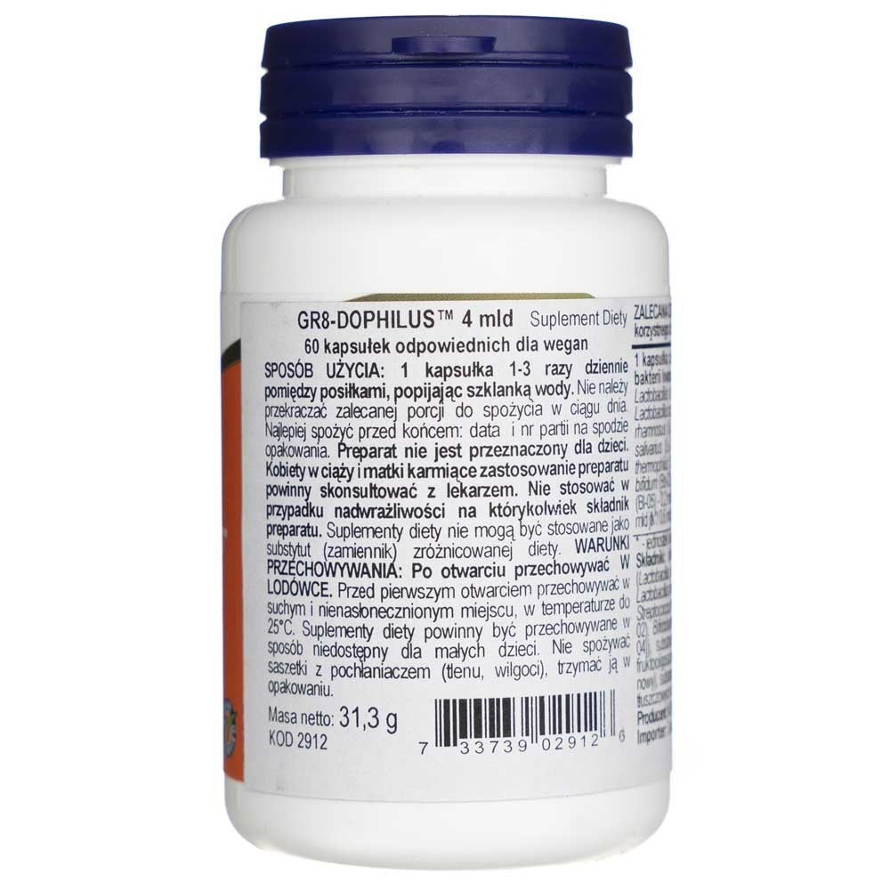 Now Foods Gr8-Dophilus - 60 kapsulas