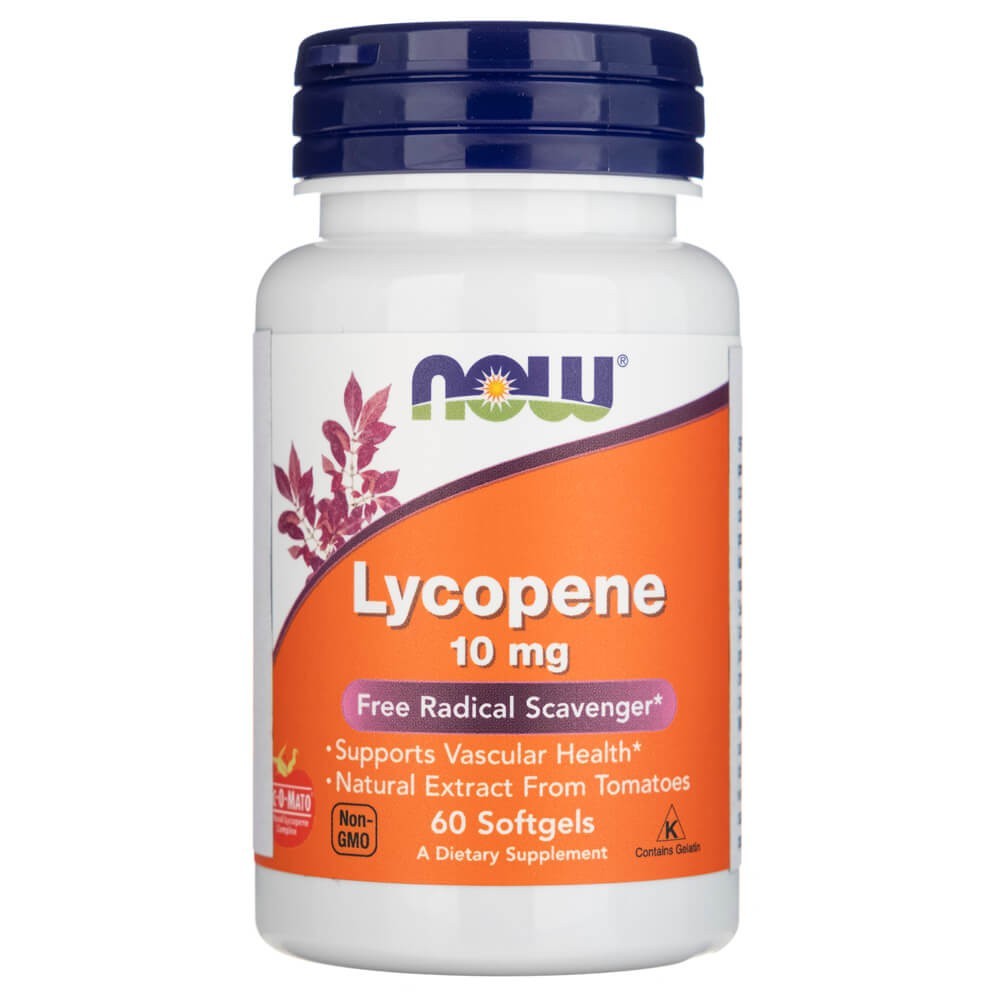 Now Foods likopēns 10 mg – 60 mīkstās kapsulas