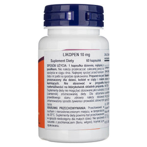Now Foods likopēns 10 mg – 60 mīkstās kapsulas