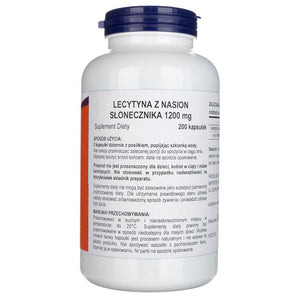 Now Foods saulespuķu lecitīns 1200 mg - 200 kapsulas