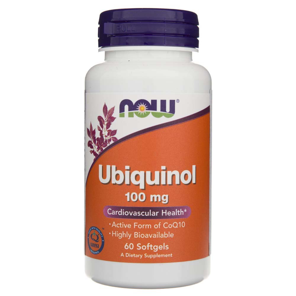 Now Foods Ubiquinols 100 mg - 60 mīkstās želejas kapsulas
