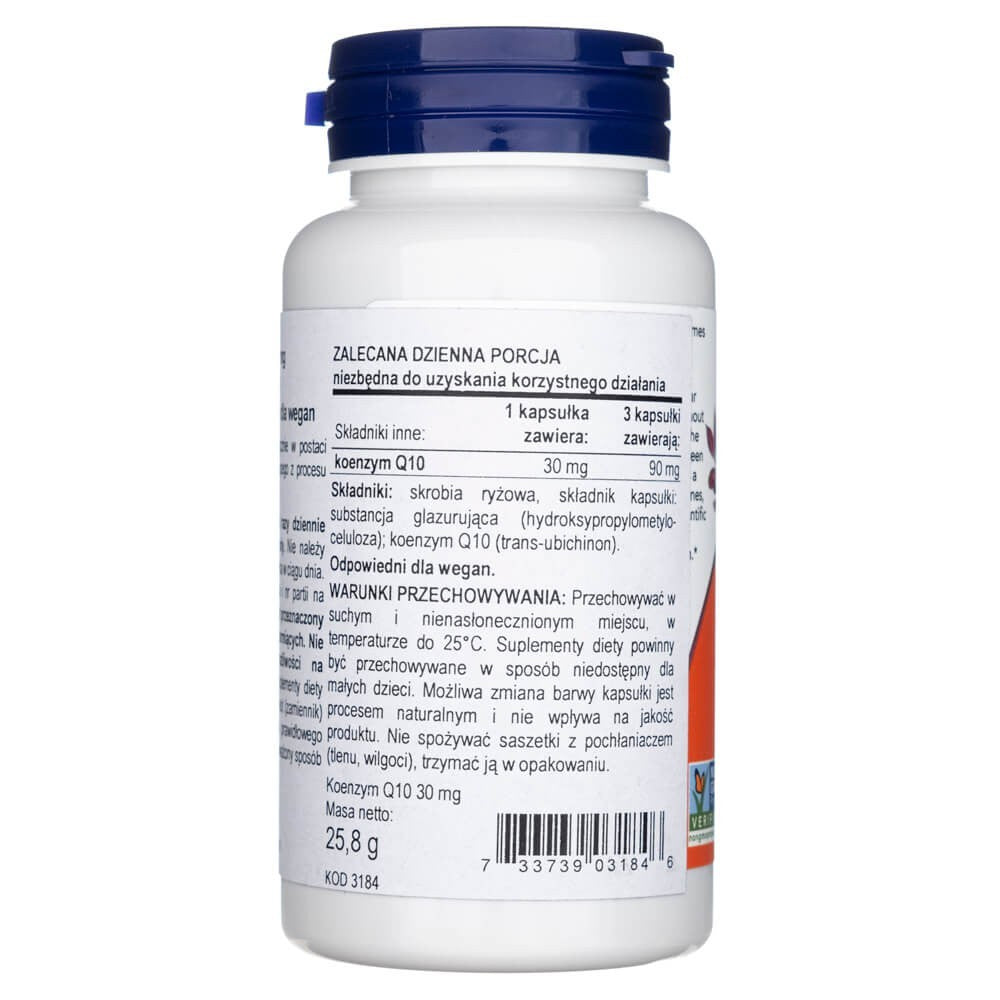 Now Foods CoQ10 30 mg - 60 kapsulių - Magnis.lt