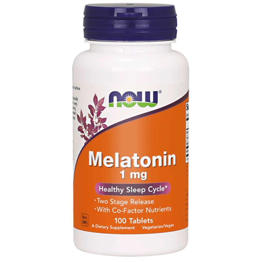 Now Foods Melatonīns 1 mg - 100 tabletes
