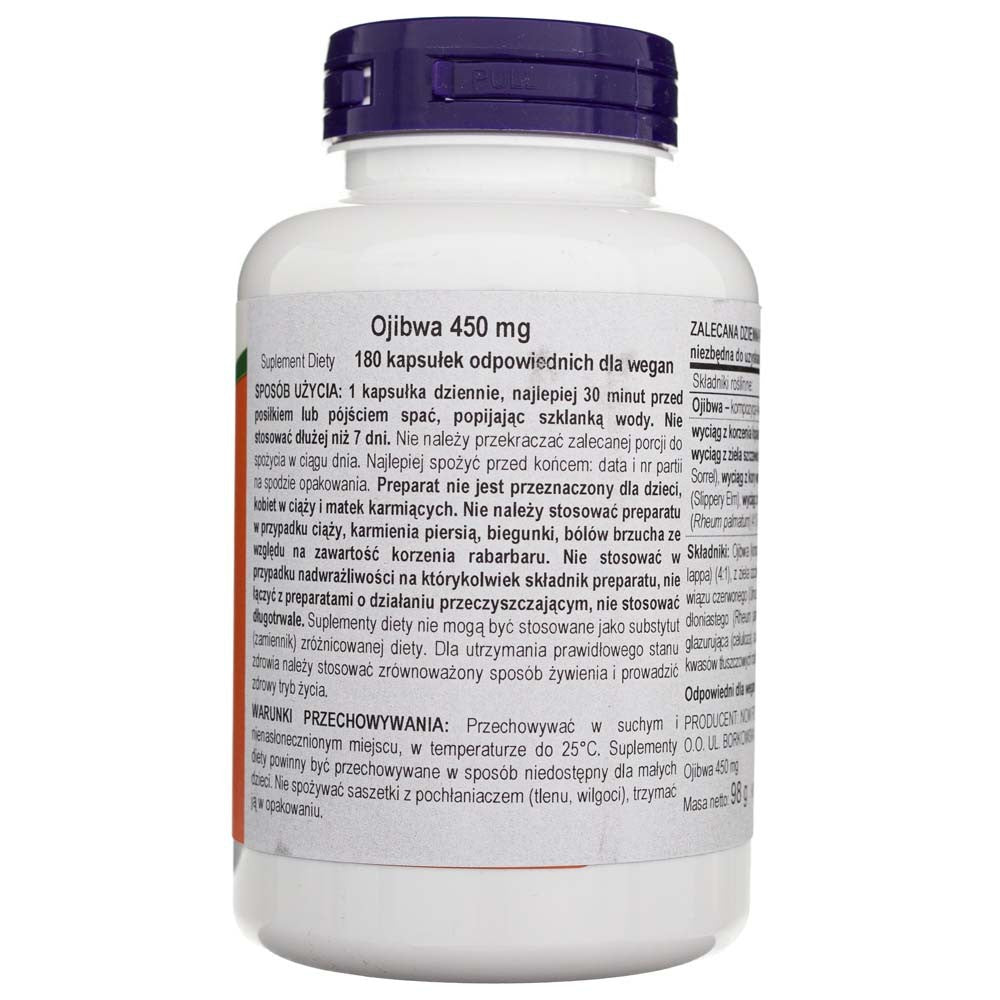 Now Foods Ojibwa žolelių ekstraktas 450 mg - 180 kapsulių - Magnis.lt