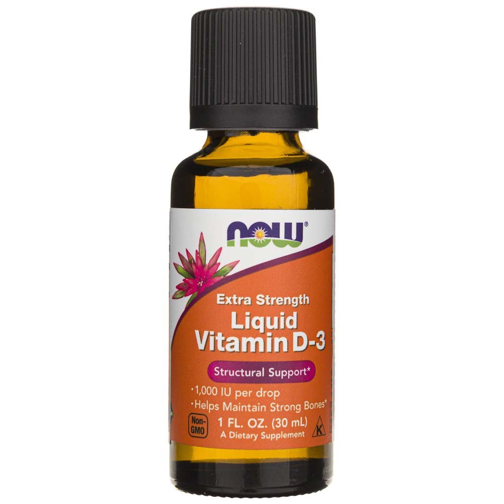 Now Foods D3 vitamīns šķidrs, īpaši stiprs, 1000 SV - 30 ml