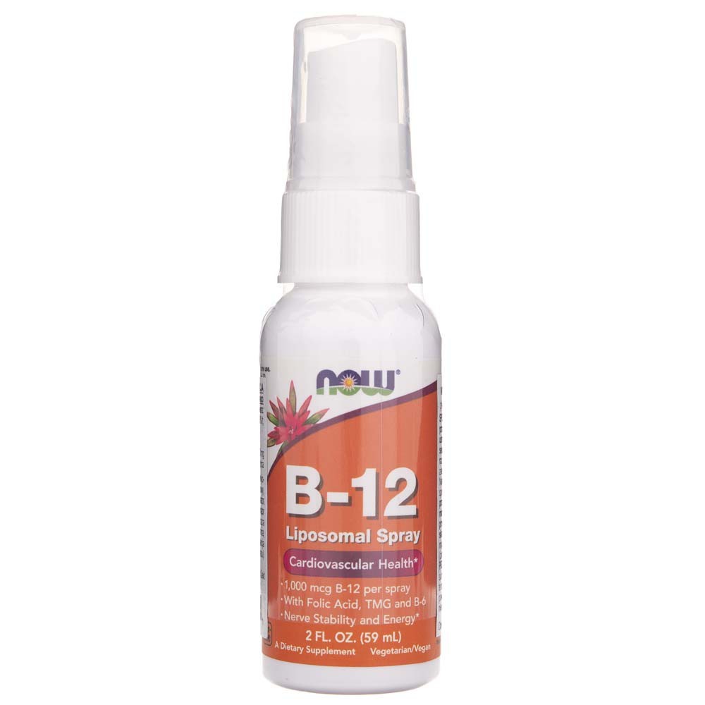 Now Foods B-12 vitamīns liposomāls aerosols - 59 ml