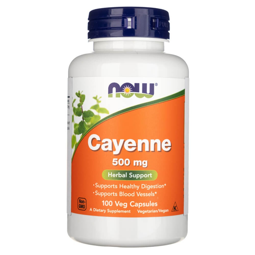 Now Foods Cayenne 500 mg - 100 kapsulas