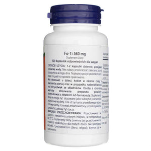 Now Foods Fo-Ti (He Shou Wu) 560 mg - 100 kapsulas