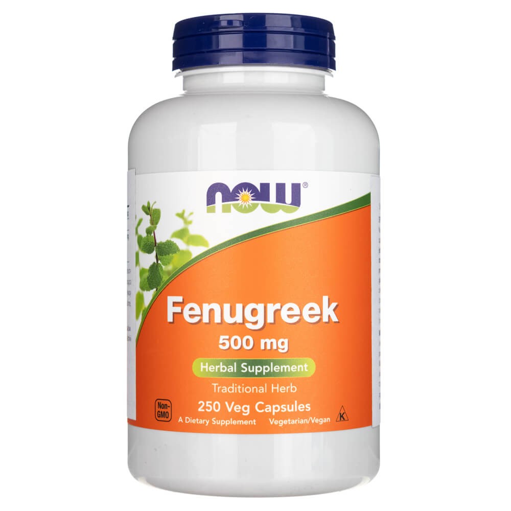 Now Foods tīruma trigonella (Fenugreek) 500 mg - 250 kapsulas