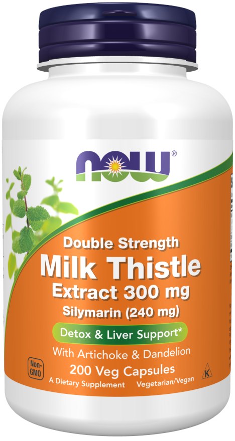 Now Foods Milk Thistle (Silybum marianum) 300 mg – 200 kapsulas