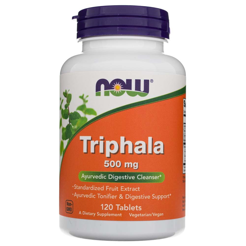 Now Foods Triphala 500 mg - 120 tabletes
