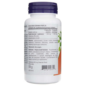 Now Foods Baldriāna sakne 500 mg - 100 kapsulas