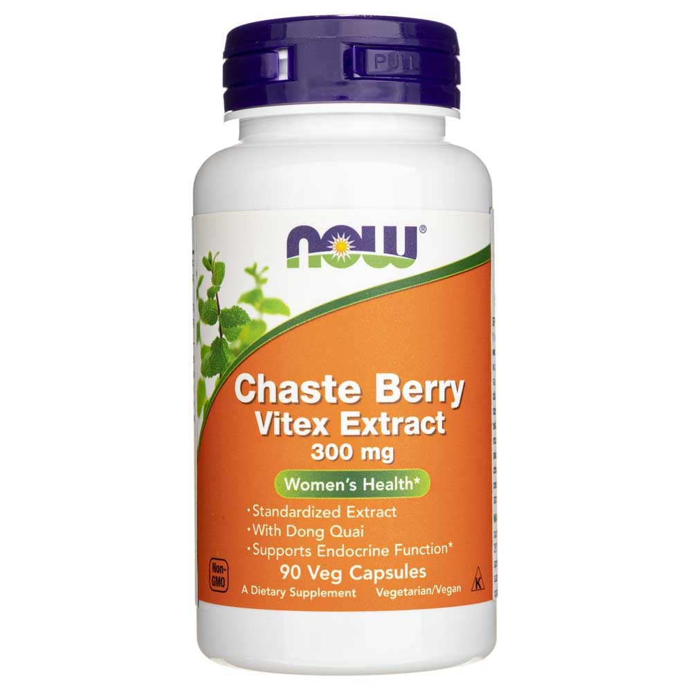 Now Foods Chaste Berry Vitex ekstrakts 300 mg – 90 kapsulas