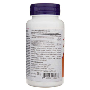 Now Foods niacīns bez skalošanas 250 mg - 90 kapsulas