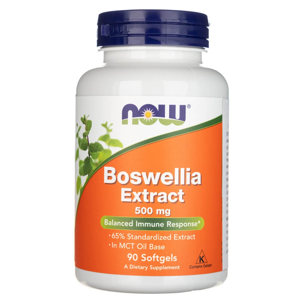 Now Foods Bosvēlijas ekstrakts 500 mg - 90 mīkstās kapsulas