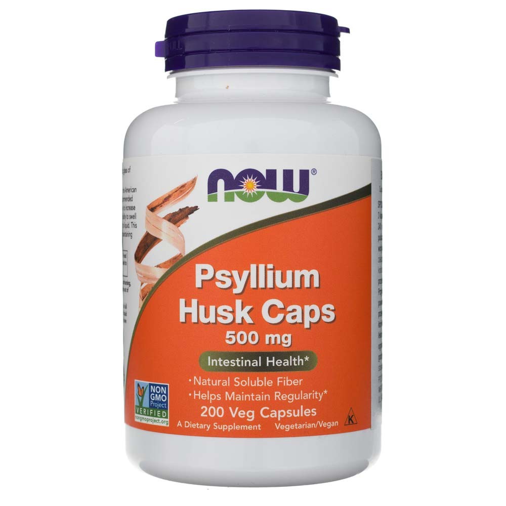 Now Foods Psyllium Husk 500 mg - 200 kapsulas