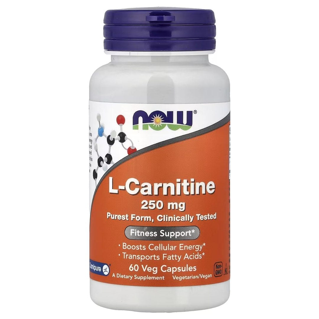 Now Foods L-karnitīns 250 mg - 60 kapsulas