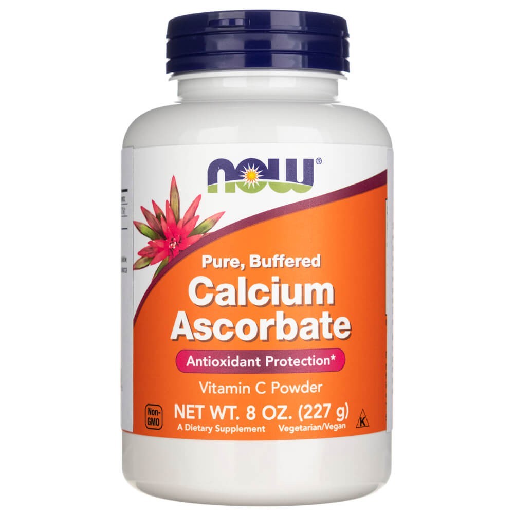 Now Foods kalcija askorbāta pulveris - 227 g