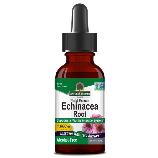 Nature's Answer Echinacea, bezalkohola pilieni, 1000 mg - 60 ml