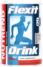Nutrend Flexit Drink braškių gėrimas - 400 g - Magnis.lt