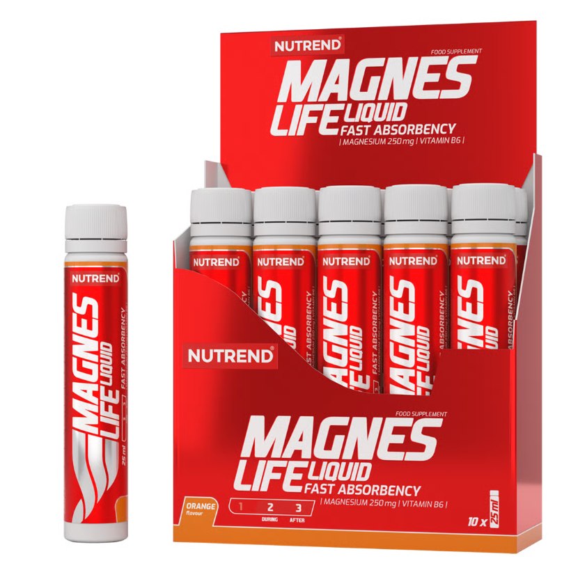 Nutrend Magneslife šķidrais apelsīns - 10x25 ml