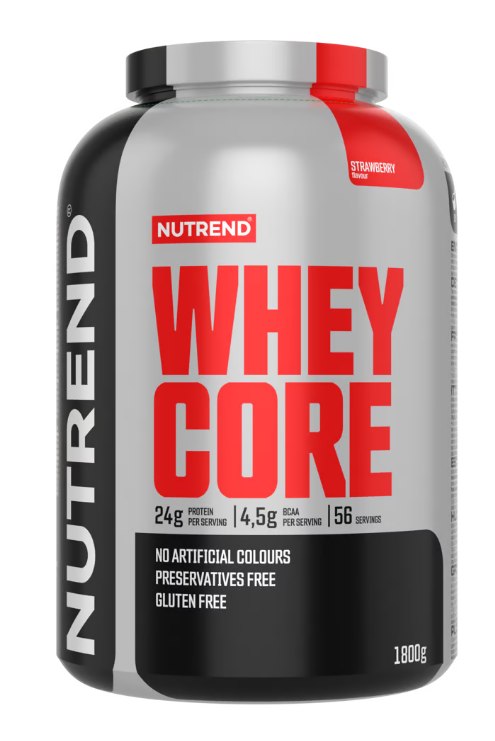 Nutrend Whey Core braškių - 1800 g - Magnis.lt