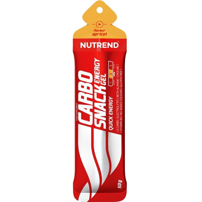 Nutrend Carbosnack (paketėlis) abrikosas - 50 g - Magnis.lt