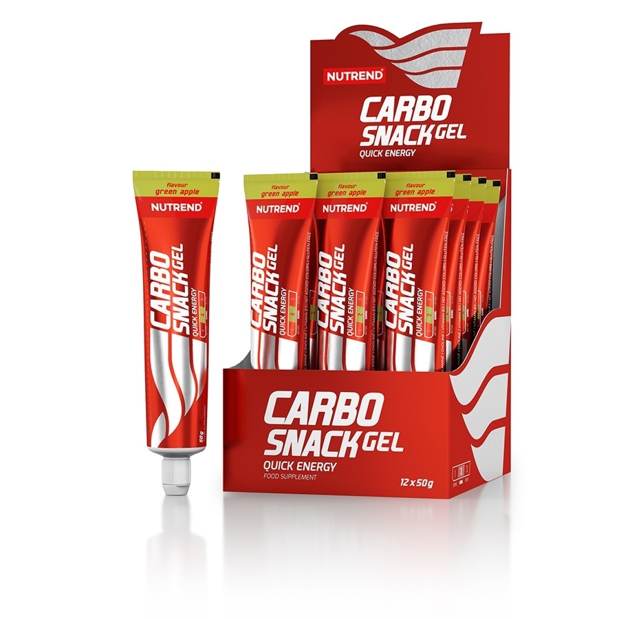 Nutrend Carbosnack (tūbiņa) zaļš ābols - 12x50 g