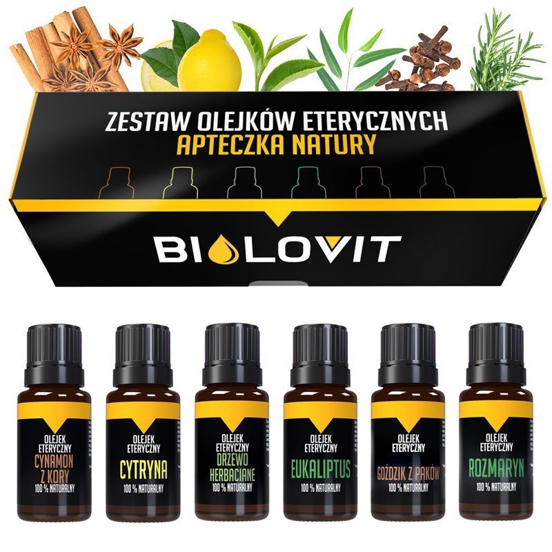 Bilovit ēterisko eļļu komplekts — dabas pirmās palīdzības aptieciņa