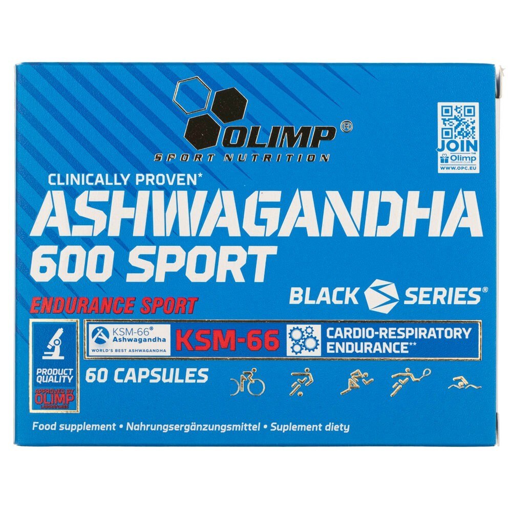 Olimp Ashwagandha 600 Sport - 60 kapsulių - Magnis.lt