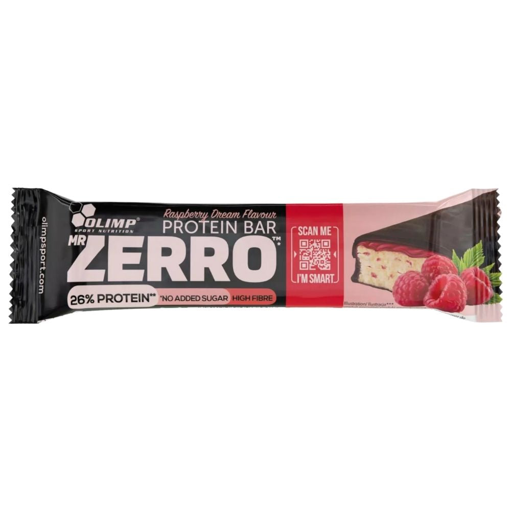 Olimp Mr Zerro Protein Bar Olbaltumvielu batoniņš, aveņu - 50 g
