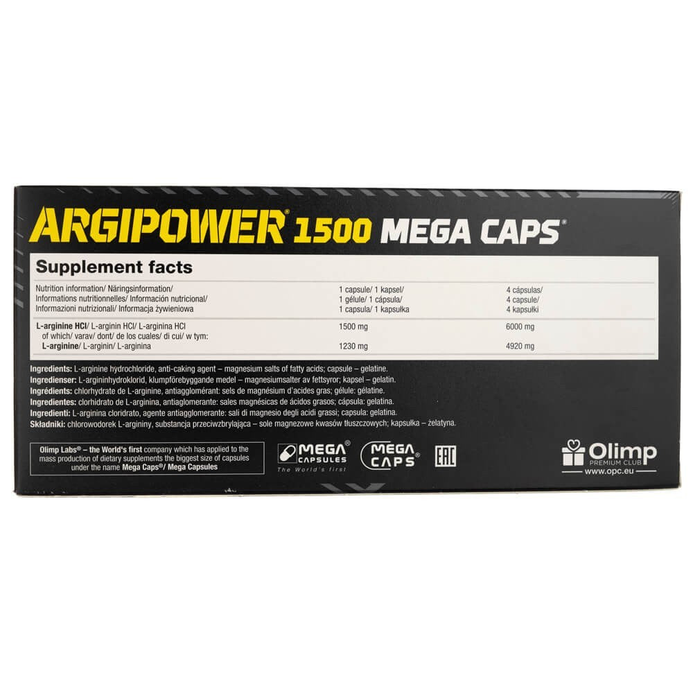 Olimp ArgiPower 1500 Mega Caps – 120 kapsulas
